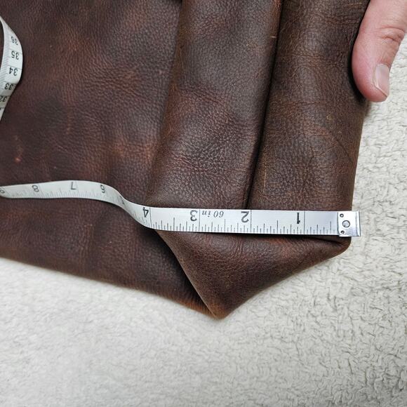 Urban Artisan Quality Brown Leather Boho Tote Bag Braided Strap - Picture 7 of 16